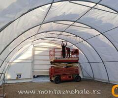 Montažne hale - skladišni šator  9.15x12m 110m2