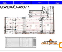 Novogradnja, trosoban, 61,90 m2, Banovo brdo, Majdanska Čukarica 14