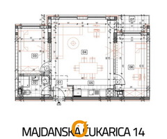 Novogradnja, trosoban, 55,64 m2, Banovo brdo, Majdanska Čukarica 14